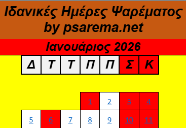 Καλωσορίζοντας το 2026 με τις ιδανικότερες ημέρες ψαρέματος