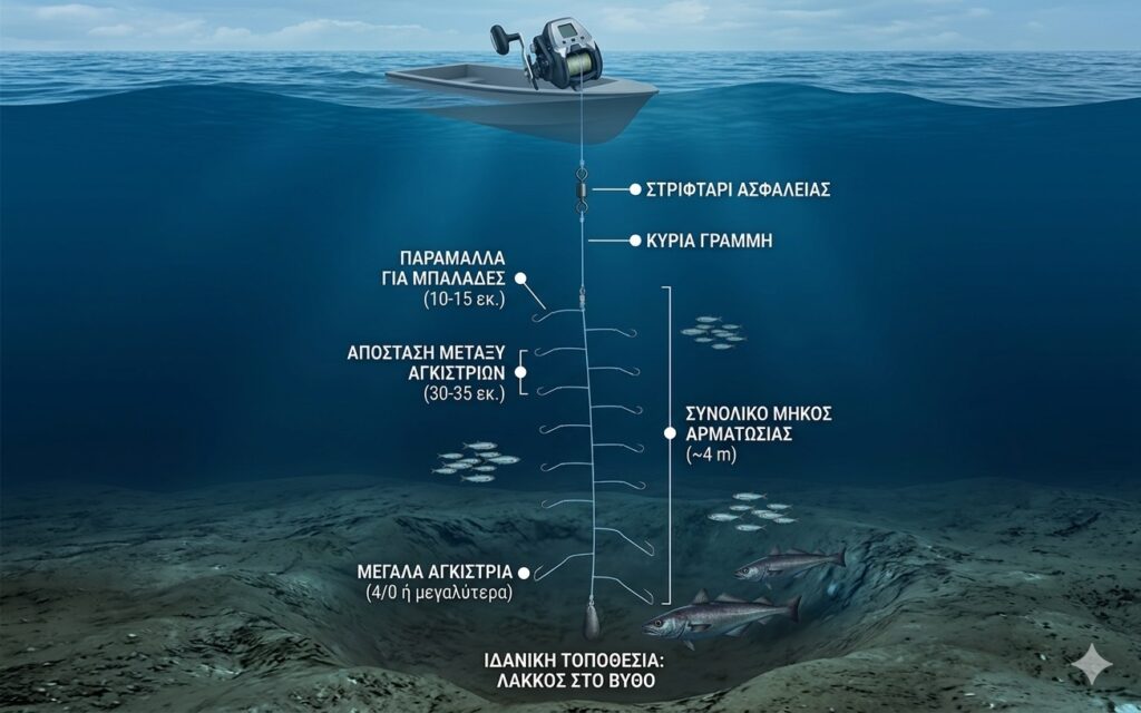 Ψάρεμα Μπακαλιάρου στα Βαθιά