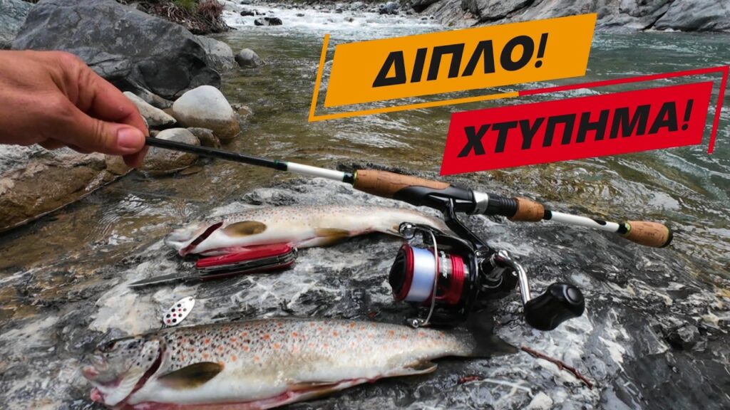 Διπλό Χτύπημα στο Ποτάμι: Δύο Μεγάλες Πέστροφες Ξεσήκωσαν τα Φρένα Πριν την Κακοκαιρία!