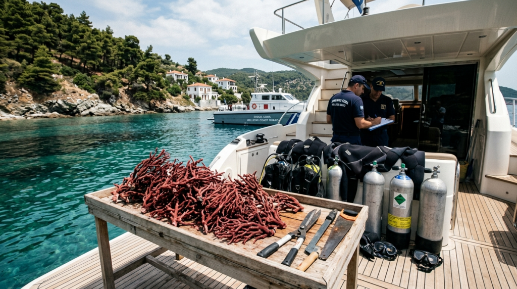 Οικολογικό έγκλημα στη Σκόπελο: «Τουρίστες» άδειαζαν τον βυθό από κοράλλια αξίας 800.000 ευρώ!